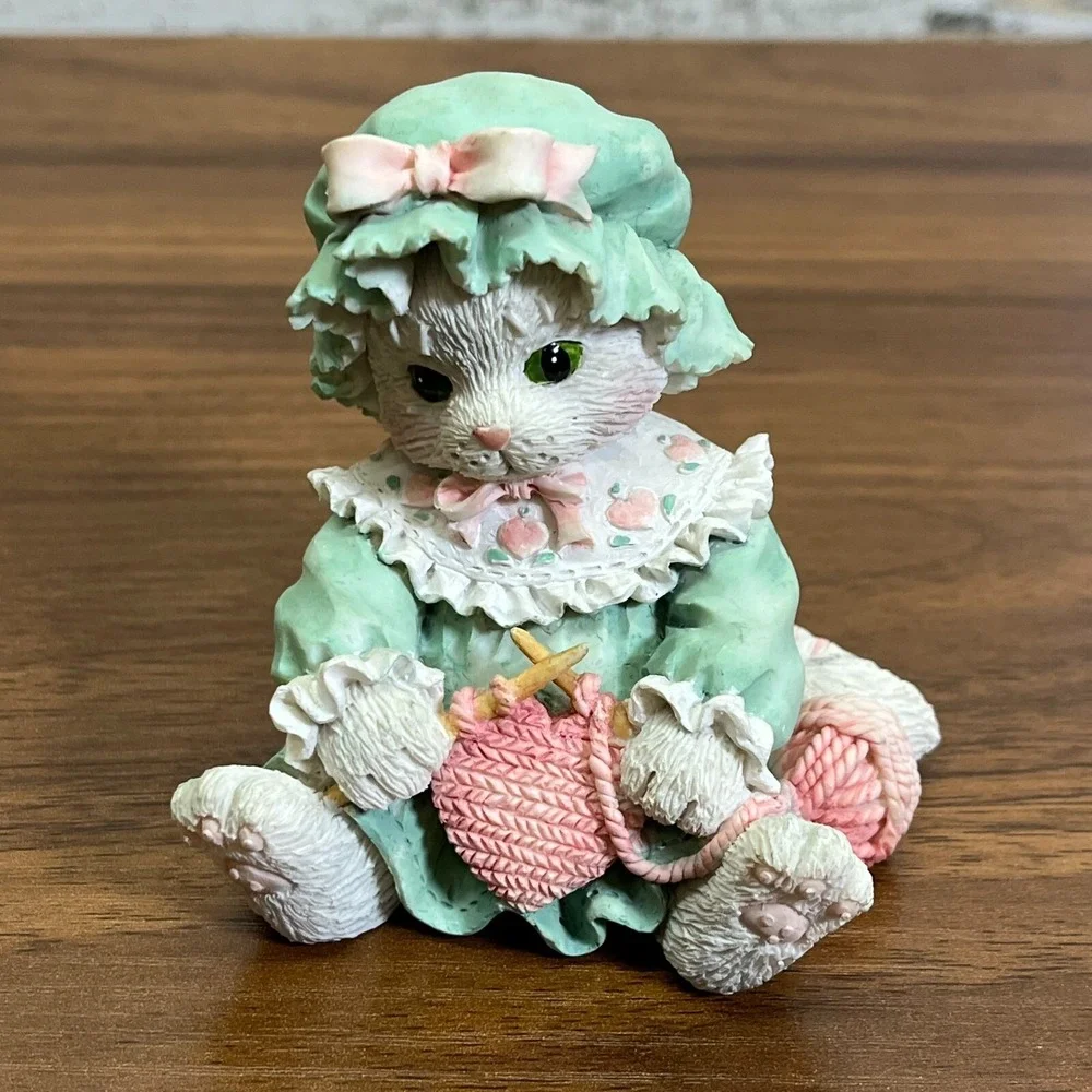 Vintage Calico Kittens‎ figurines 1993 Friendship Lot of Two